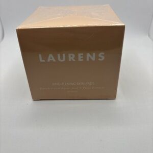 Laurens Brightening Skin Pads Lactic Acid Plant Extracts NIB 50 Pads Sealed Box